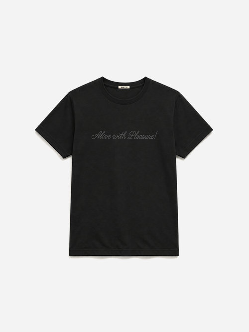 Alive with Pleasure Tee in Black