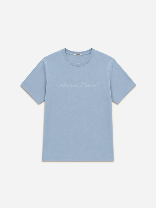 Alive with Pleasure Tee in Blue