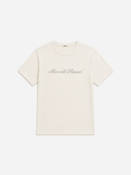 Alive with Pleasure Tee in Natural