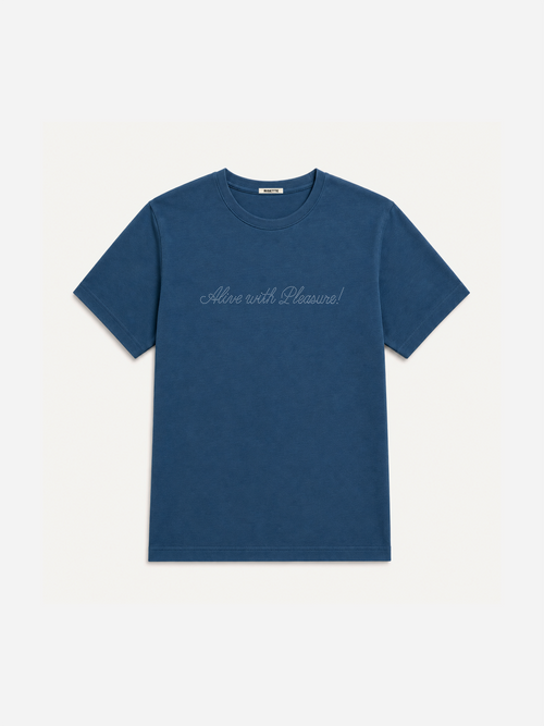 Alive with Pleasure Tee in Navy